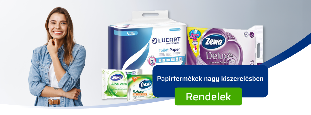 Papírtermékek nagy kiszerelésben