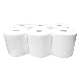 Tekercses kéztörlő 19 cm, 100% cell.,hófehér, 6 tek/cs