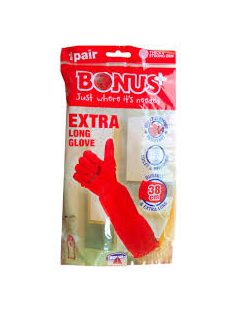 Bonus Extra hosszú gumikesztyű 38 cm,  L   B067