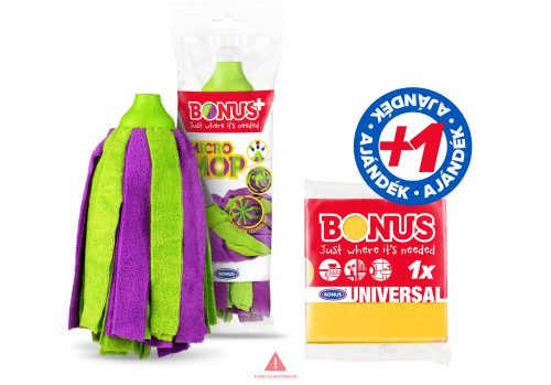 Bonus+ MicroMOP felmosófej + ajándék törlőkendő B2629