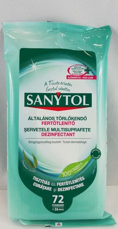 Sanytol fertőtlenítő Kendő 36/72db-os