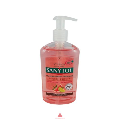 Sanytol Folyékony szappan antibakt. pumpás 250ml Konyhai (Citrus)