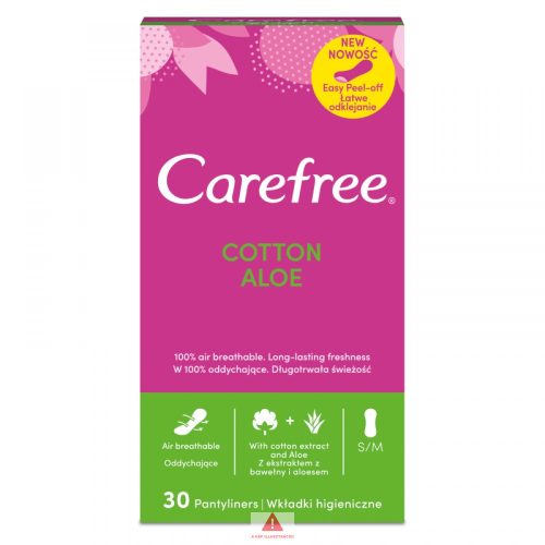 Carefree tisztasági betét 30db-os Aloe Vera