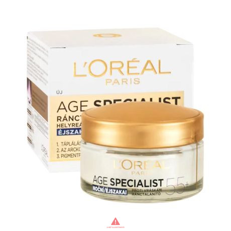 Loreal Age spec. arckrém 50ml 55+ ránctalanító éjszakai (helyreállító)