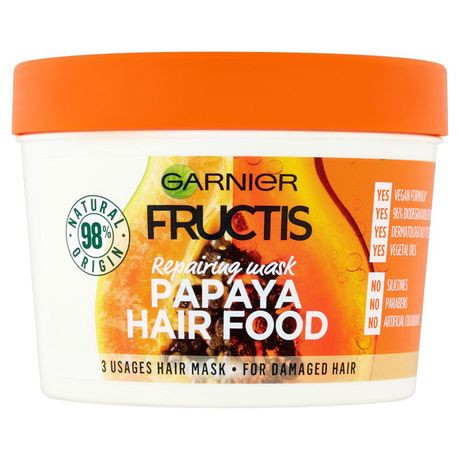 Fructis Hair Food Hajpakolás 390ml Papaya