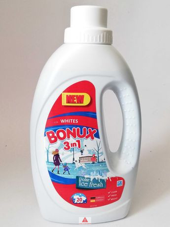 Bonux foly.mosószer 1,1L 20mos. 3in1 for Whites Ice Fresh
