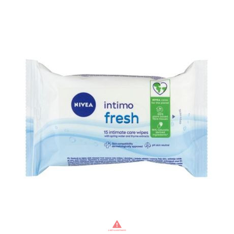 Nivea Intimo törlőkendő 15db-os Spring Water