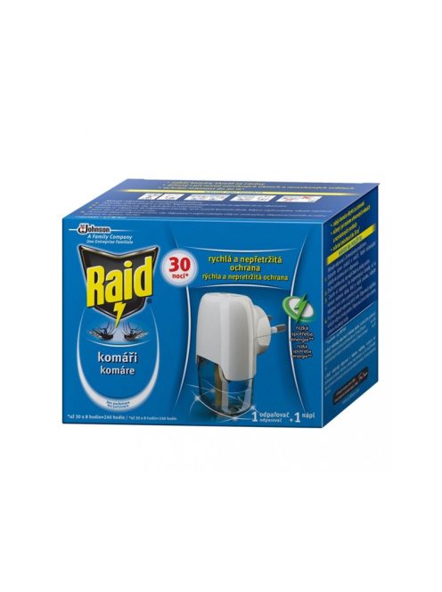 Raid szúnyogírtó készülék + folyadék (30X8óra) 21ml