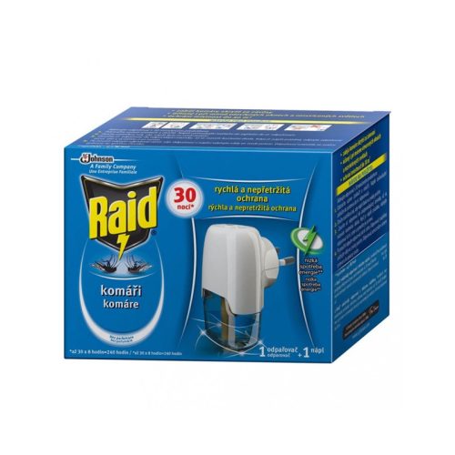 Raid szúnyogírtó készülék + folyadék (30X8óra) 21ml