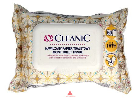 Cleanic Nedves Toalettpapír 60db-os