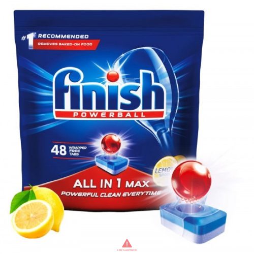 Finish Powerball All in 1 Max mosogatótabletta 48db Lemon