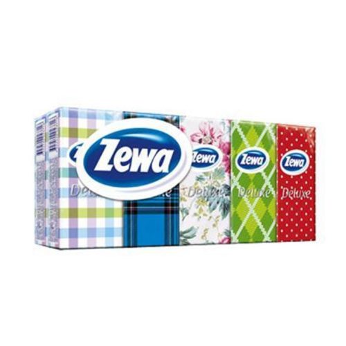 Zewa papírzsebkendő 10*10db 3rtg. Deluxe design, Limited