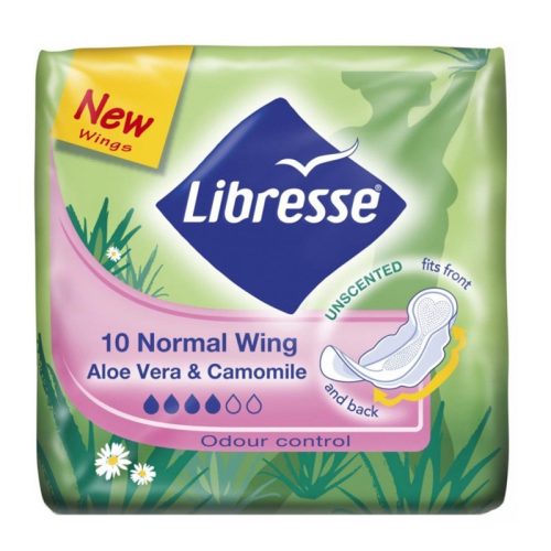 Libresse eü.betét 10-os invisible /zöld/ normal clip aloe vera