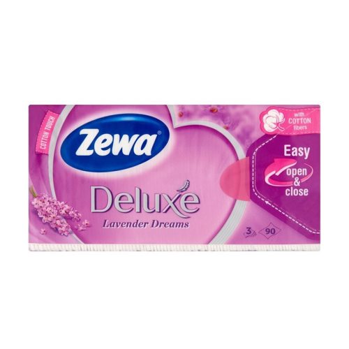 Zewa papírzsebkendő 90db 3rtg. Deluxe Lavender