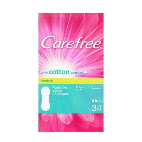 Carefree tisztasági betét 34 db-os With cotton Fresh