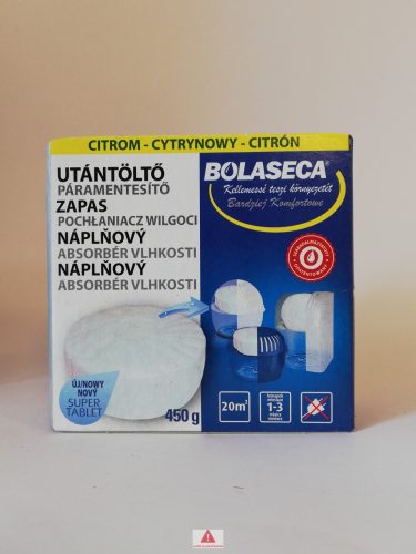 Bolaseca páramentesítő tabletta ut. 450gr citrom