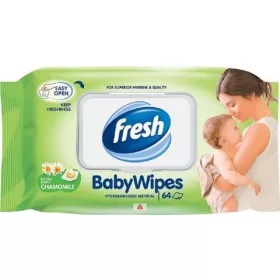 Fresh Baby törlőkendő 64db-os Kamilla, visszazárható