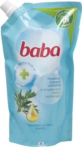 Baba foly.szappan ut. 500ml Antibakt. hat. Teafaolajjal