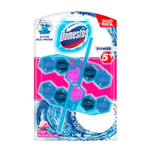 Domestos Power5 wc rúd 2X53gr Active Blue Water Pink Magnolia