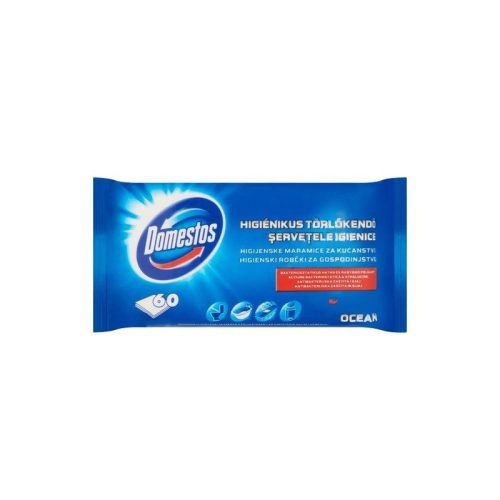 Domestos törlőkendő 60db-os Ocean (Kék)