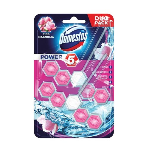 Domestos Power5 wc rúd 2X55gr Pink Magnolia