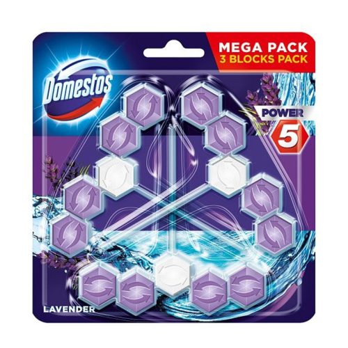 Domestos Power5 wc rúd 3X55gr Lavender