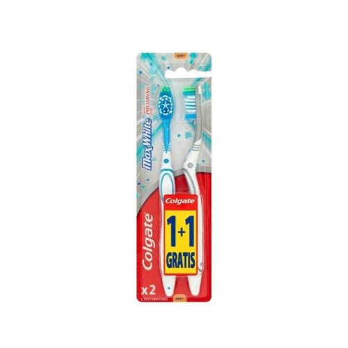 Colgate fogkefe MaxWhite 1+1 1cs=1db Soft