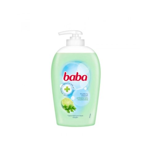 Baba foly.szappan pumpás 250ml Antibakt. hat. Lime