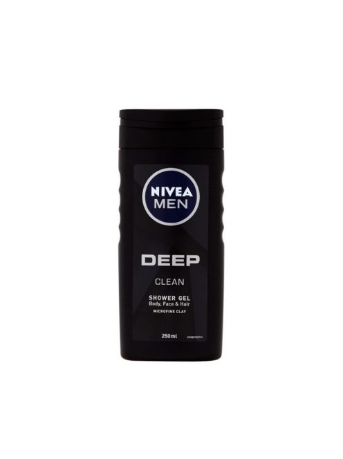 Nivea tusfürdő és sampon 250ml For Men Deep Clean