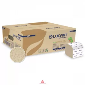   Lucart EcoNatural 210 l Hajtogatott környezetbarát toalettpapír 2rtg. 40x210lap./karton  811A74
