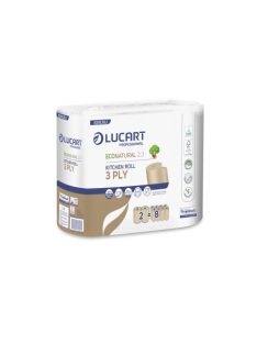   Lucart Econatural 2.3 papír csomagolású kéztörlő  3rtg,  havana, 2tek. 821639