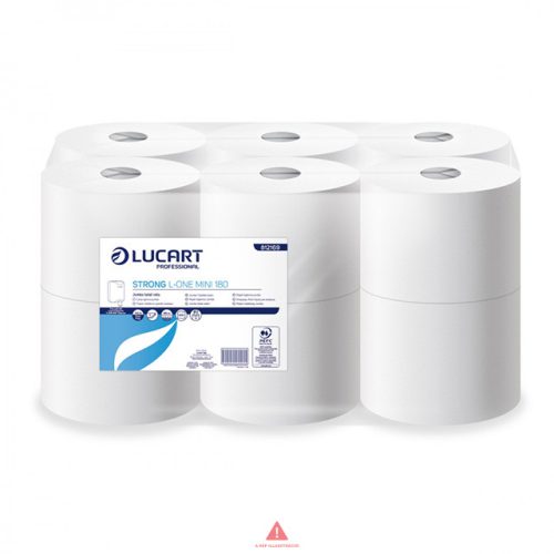 Lucart STRONG L-ONE  MINI toalettpapír, 2rtg., 900 lap, hófehér, 12tek/csom 812169