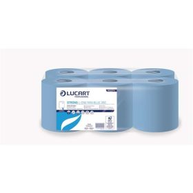   Lucart STRONG L-ONE MINI BLUE 350 kéztörlő, 2rtg., 100%cell., kék, 6tek/csom.   852274A
