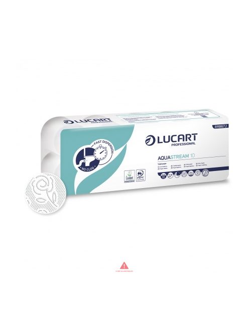 Lucart Aquastream 10 toalettpapír 2rtg. 200lap. 10tek.  10% cell. 811B67J