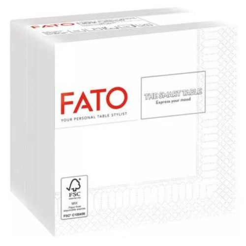 FATO koktél szalvéta fehér 24x24 2rtg 100lap  82220003