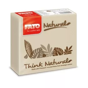   FATO Drink Natural (száraz élelmiszerrel való érintkezésre alkalmas) koktél szalvéta havana  24x24 2rtg 100lap  82228600