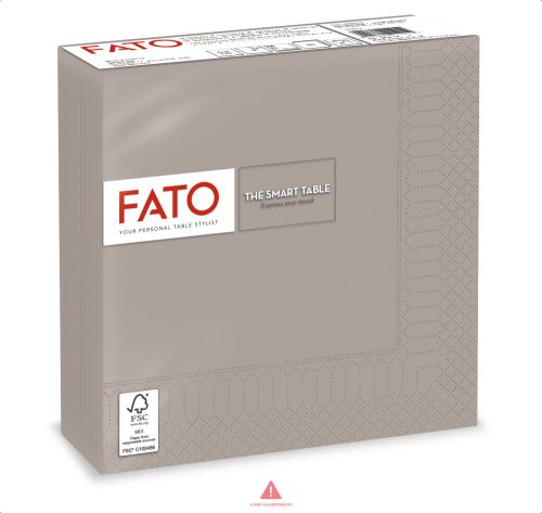 FATO SMART TABLE szalvéta galambszürke 33x33 2rtg 50lap  82623600