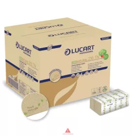   Lucart EcoNatural  216 TN L-ONE adagolós hajtogatott szalvéta, natural, 16,4x24, 2rtg, 150lap, 40cs/krt 832324B
