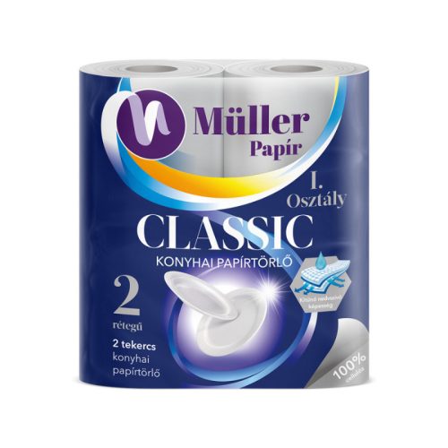 Müller Classic konyhai papírtörlő cellulóz  2rtg 2x50lap