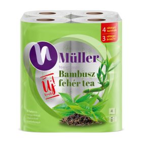   Müller toa.papír 8tek. 4rtg 100% cell. Bambusz és fehértea