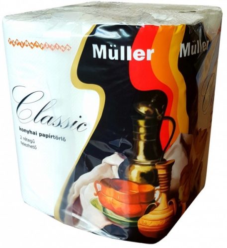Müller Classic konyhai papírtörlő 100% cellulóz  2rtg 4x50lap