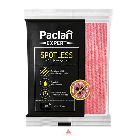 Paclan Expert Spotless antibakteriális felmosókendő 3 db  50cm*36cm