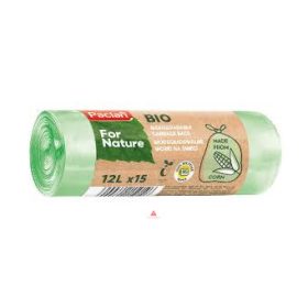   Paclan for Nature biológiailag lebomló szemeteszsák 12l  (15*zsák) 14my