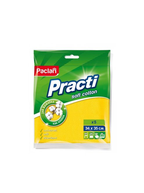 Paclan Practi Soft Cotton háztartási kendő 5 db 34cm*35cm  280my