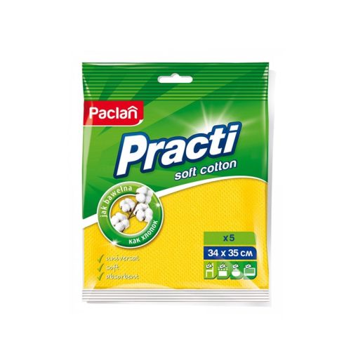 Paclan Practi Soft Cotton háztartási kendő 5 db 34cm*35cm  280my
