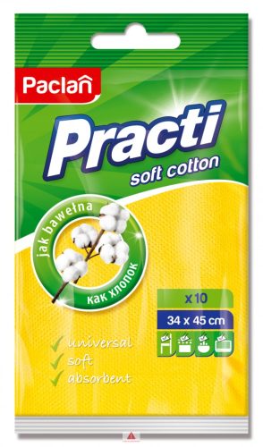 Paclan Practi Soft Cotton háztartási kendő 10 db 34cm*45cm  280my