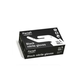   Paclan Expert Fekete Nitril kesztyű 100db "L" 90/70my