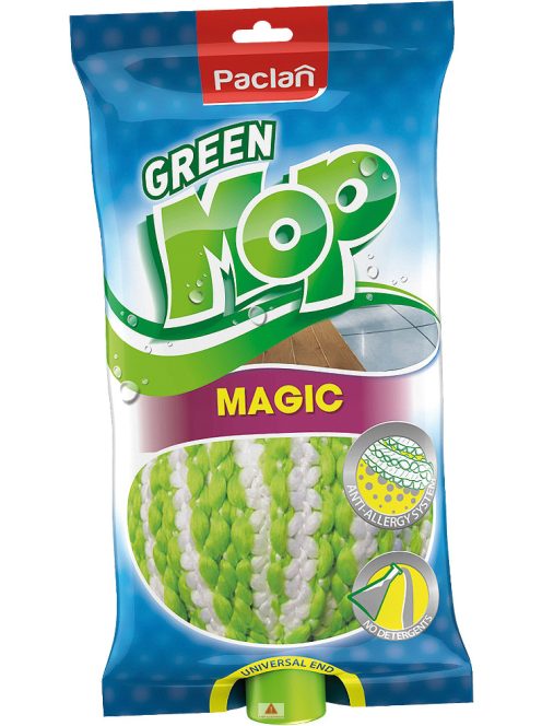 Paclan green mop felmosó fej Magic