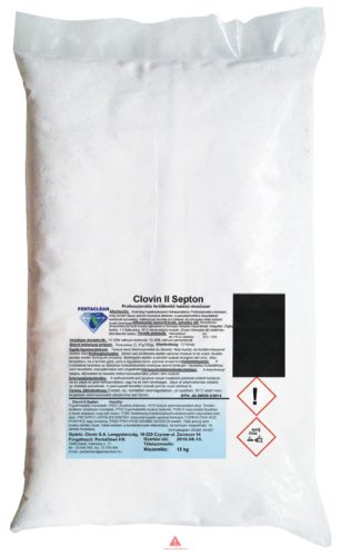 Clovin II. Septon fertőtlenítő hatású mosószer 15 kg